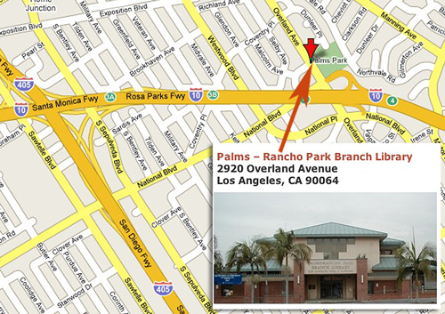 Palms-Rancho Park Library Meeting Location for the Greater Los Angeles Writers Society