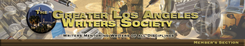 Greater Los Angeles Writers Society Members Banner