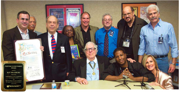 Ray Bradbury appears at the Greater Los Angeles Writers Society