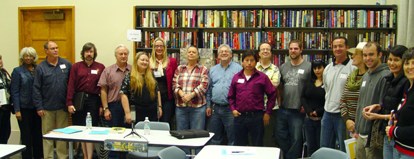 Alica and Marty and some of the members of Massoglia at the Greater Los Angeles Writers Society