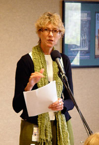 Marcia Meier at the Greater Los Angles Writers Society - Copyright photo by Tony N Todaro