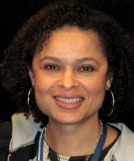 Leslie Ann Moore at the Greater Los Angeles Writers Society Booth 715 at the Los Angeles Times Festival of Books