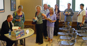 David Morrell signs books at the Greater Los Angeles Writers Society