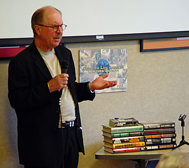 Marla Miller with Ace Antonio Hall at the Greater Los Angeles Writers Society