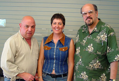Warren Lewis with Tony N. Todaro and Krista Schwimmer